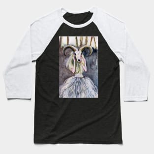 Goat skull Baseball T-Shirt